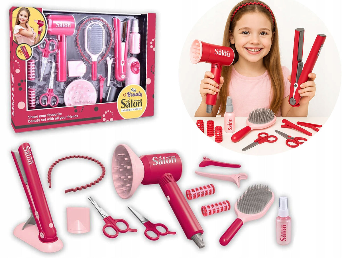 HAIRDRESSER SET STRAIGHTENER DRYER HAIRDRESSER ACCESSORIES EFFECTS