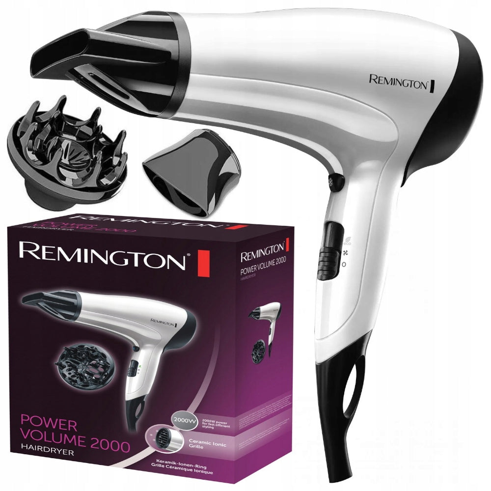 HAIRDRYER REMINGTON D3015 WHITE IONIZATION DIFFUSER Packaging status original
