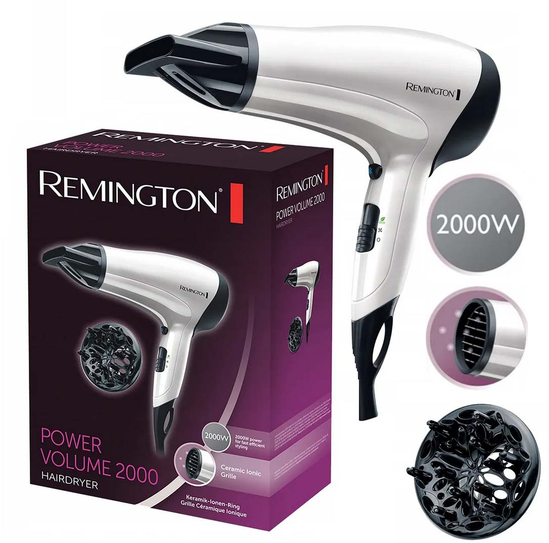 HAIRDRYER REMINGTON D3015 WHITE IONIZATION DIFFUSER