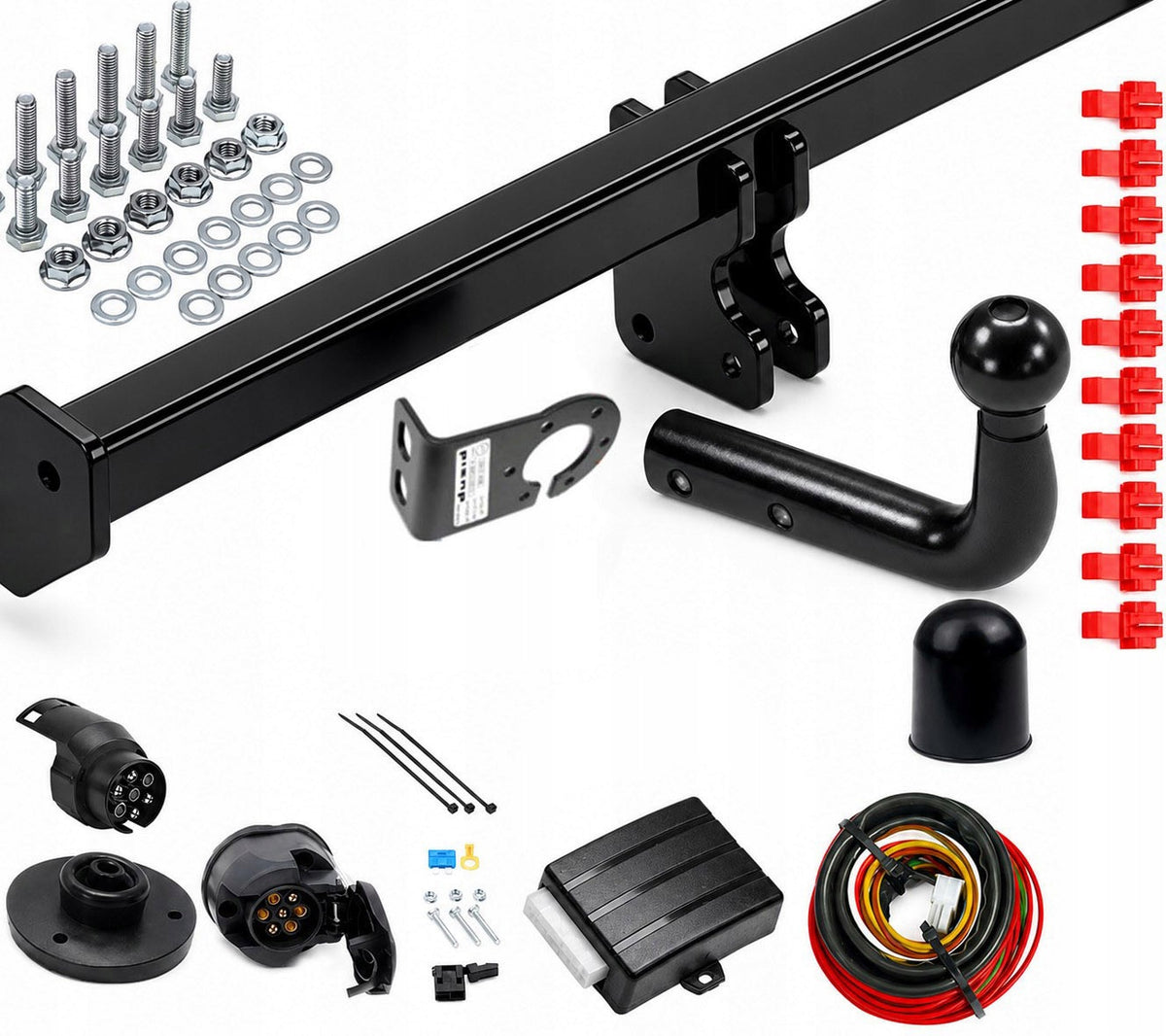 HAK Peugeot Partner 2 II Tepee from 2008 2018 /L1/ module 7pin Towing Ball type screw‑off