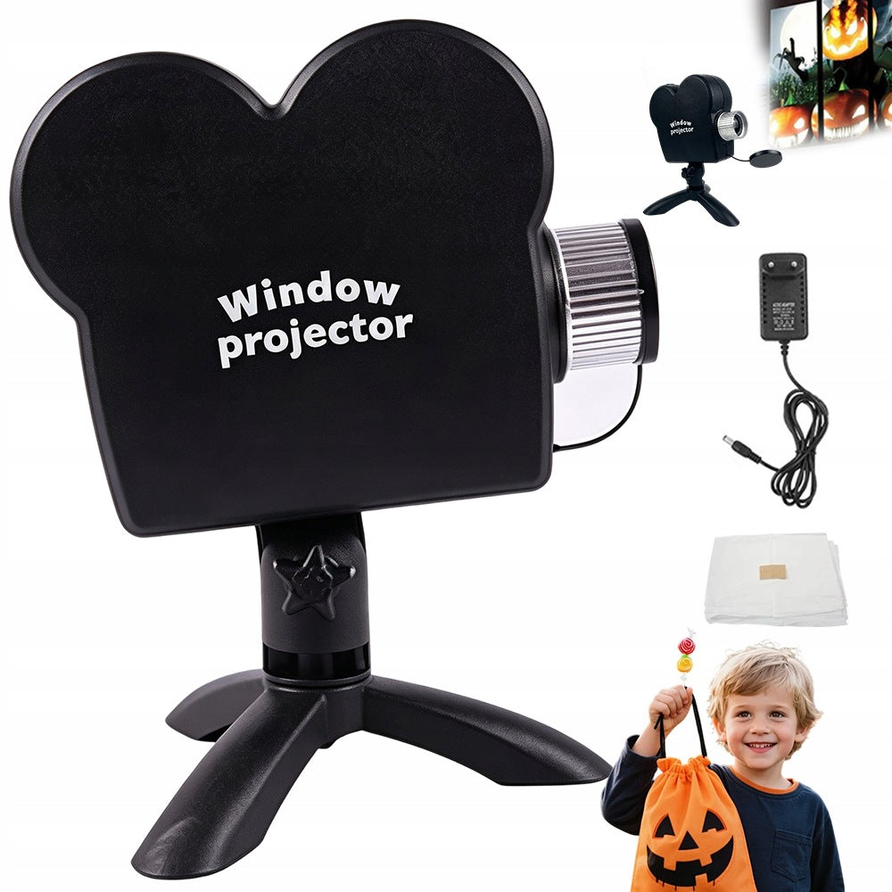 HALLOWEEN CHRISTMAS PROJECTOR WITH SCREEN AND STAND