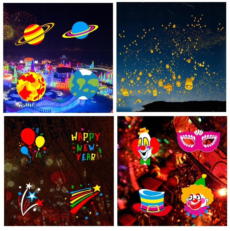 HALLOWEEN LED LASER PROJECTOR 16 DESIGNS 7W PROJECTOR FOR HOME WATERPROOF Manufacturer code GHRTFJ5267