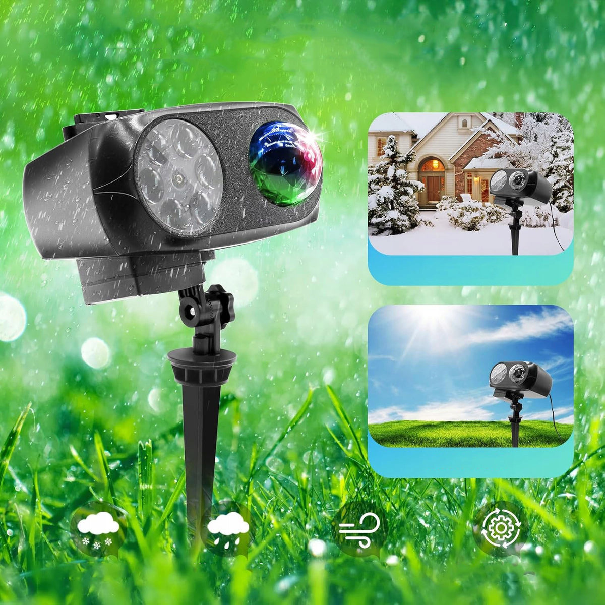 HALLOWEEN LIGHT PROJECTOR AND CHRISTMAS PROJECTOR, PROJECTORS Packaging status original