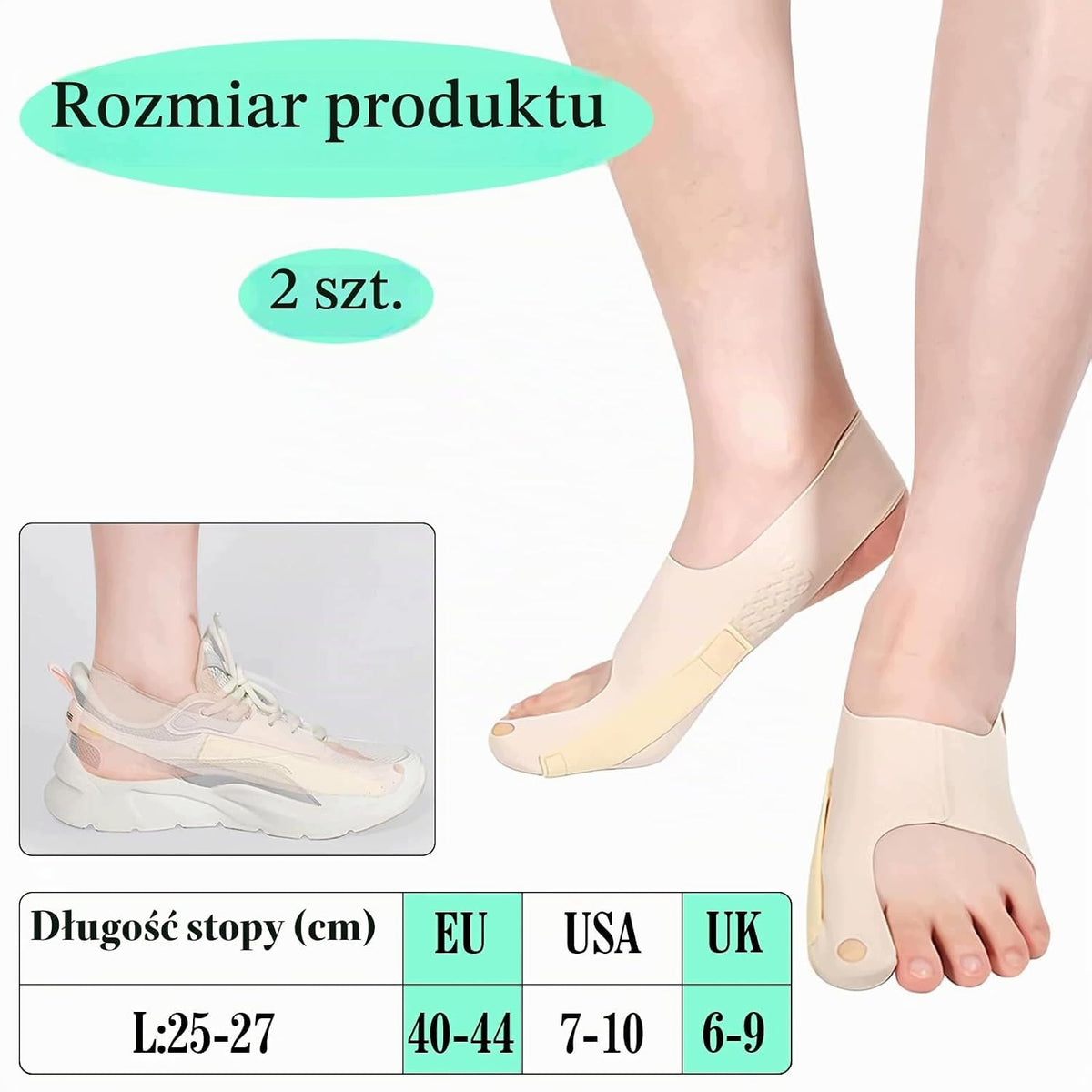 HALLUX CORRECTOR 2 PIECES FLEXIBLE UNISEX ADJUSTABLE ULTRATHIN Brand no brand