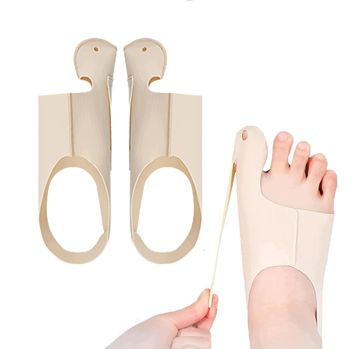 HALLUX CORRECTOR 2 PIECES FLEXIBLE UNISEX ADJUSTABLE ULTRATHIN