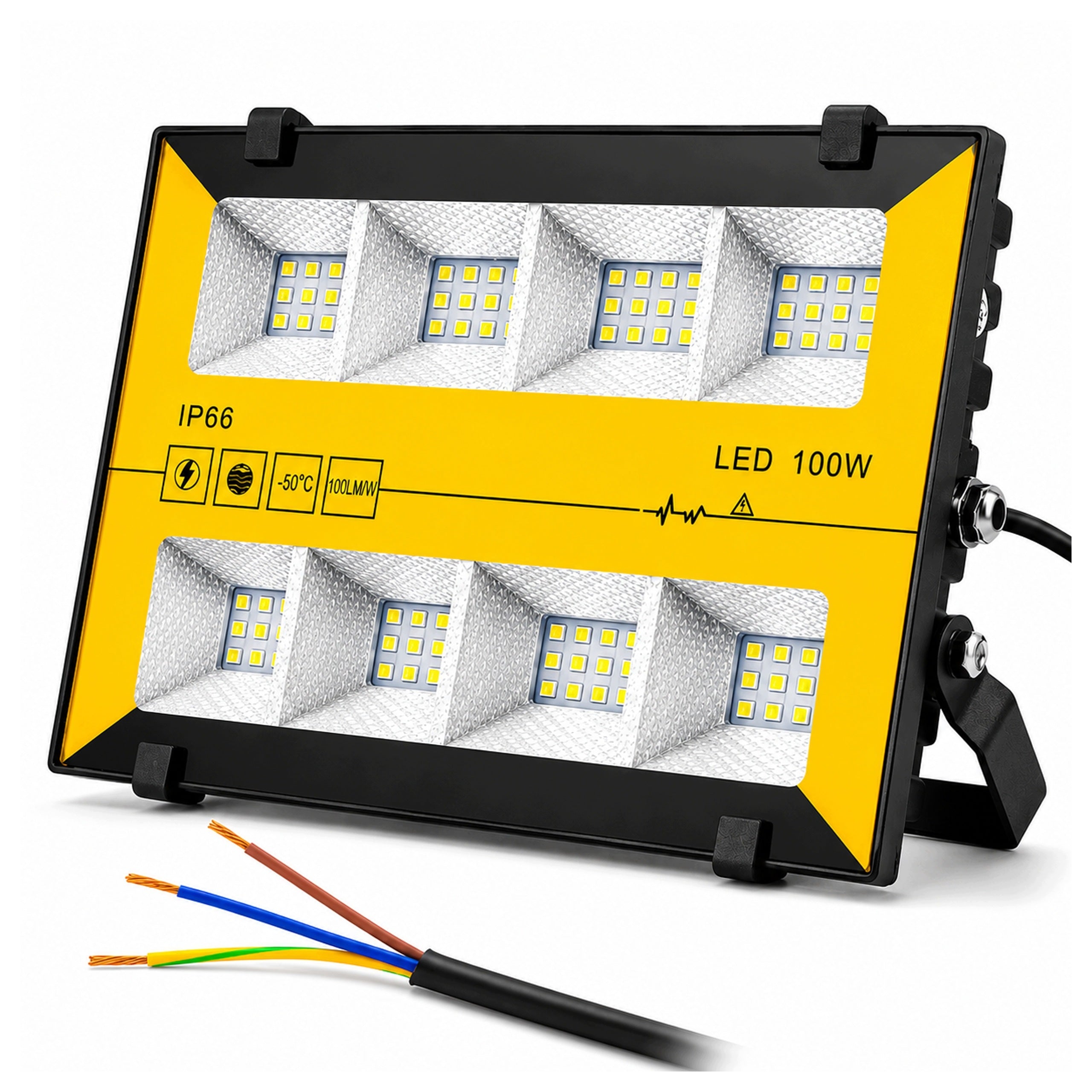 HALOGEN HEADLIGHT LED FLOODLIGHT 100W 6500K OUTDOOR WORKING WATERPROOF