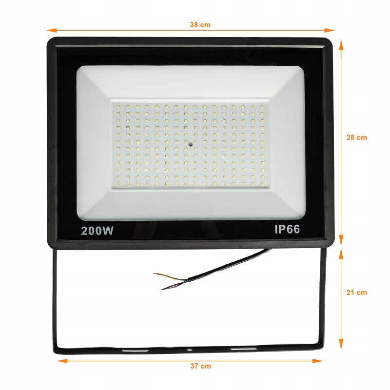 HALOGEN LED 200W FLOODLIGHT LAMP IP66 20000 lm STRONG WATERPROOF PREMIUM Light color cold white
