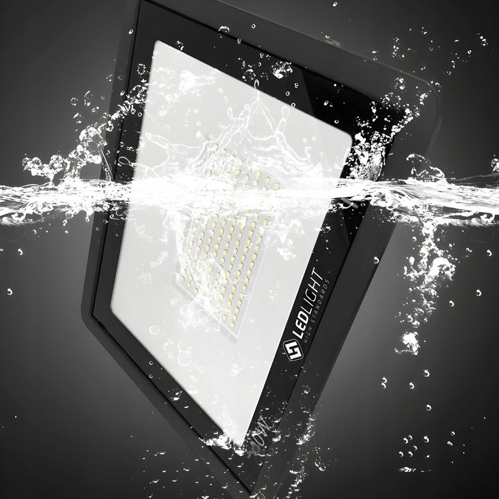 HALOGEN LED 30W FLOODLIGHT with PIR motion sensor SLIM IP66 WORKING cold Brand LED-ONE