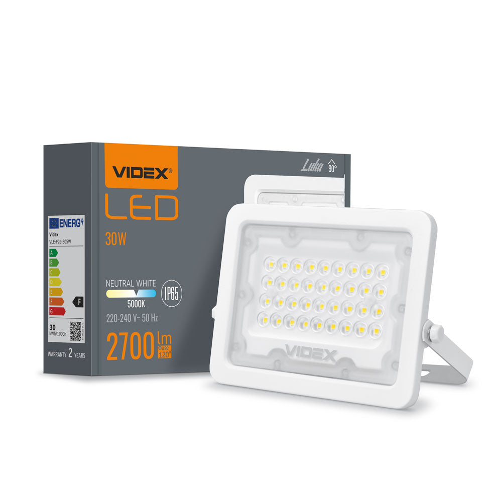 HALOGEN LED ECONOMICAL STRONG NATURAL LIGHT COLOR WHITE ALUMINUM 30W Manufacturer code i605_VLE-F2E-305W