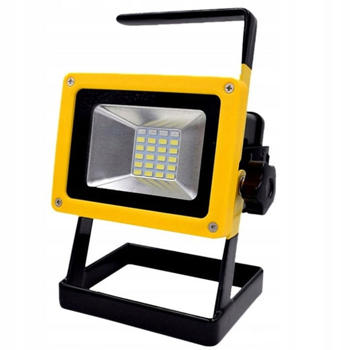 HALOGEN LED PORTABLE 30W RECHARGEABLE 2 CHARGERS 3xAKU POWERFUL LAMP Batteries included yes