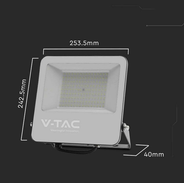 HALOGEN LED PROJECTOR V-TAC 100W 185Lm/W Black VT-44105 4000K 18500lm Manufacturer code SKU 9894