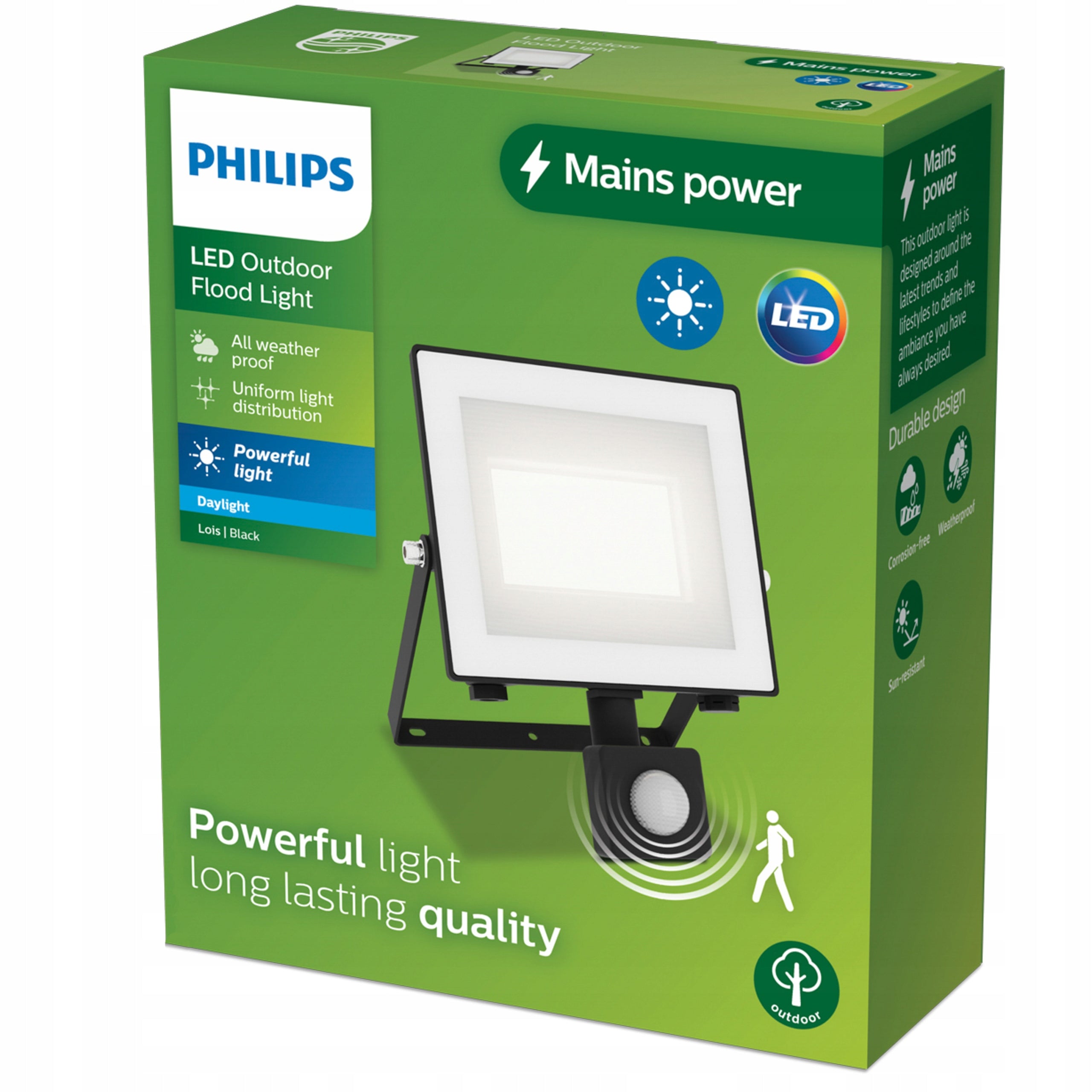 HALOGEN LED WITH MOTION SENSOR FLOODLIGHT LAMP 30W IP65 PHILIPS LOIS Brand Philips