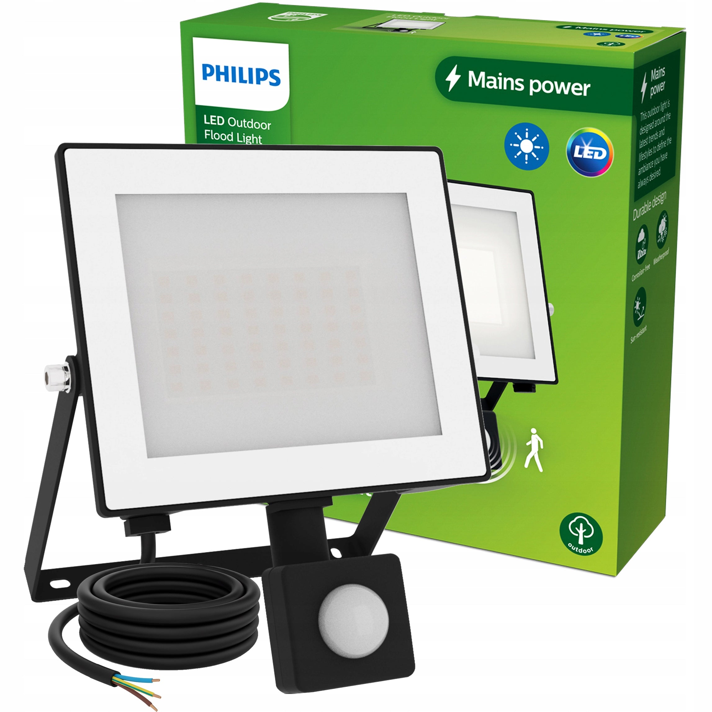 HALOGEN LED WITH MOTION SENSOR FLOODLIGHT LAMP 30W IP65 PHILIPS LOIS
