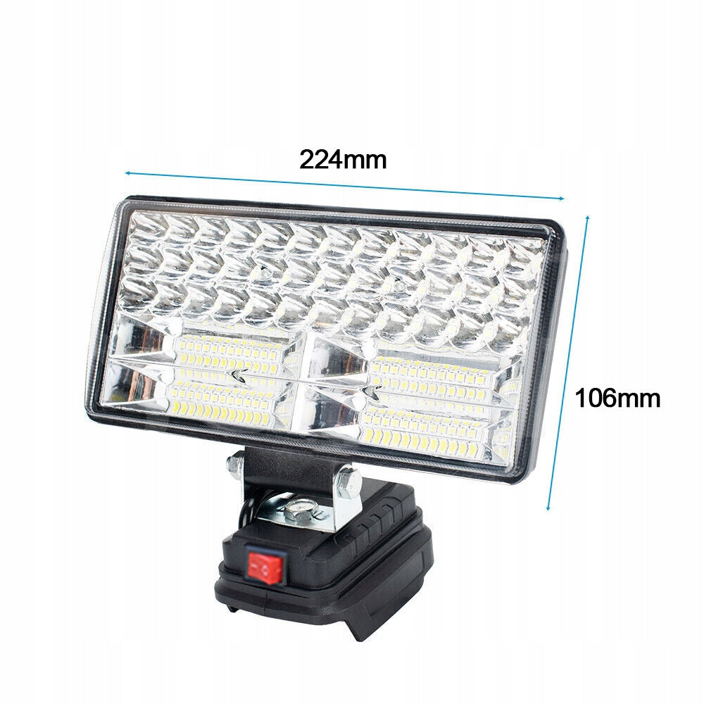 HALOGEN LED WORK LAMP 8 Inch FOR MAKITA LITHIUM BATTERY with 2USB Packaging status original