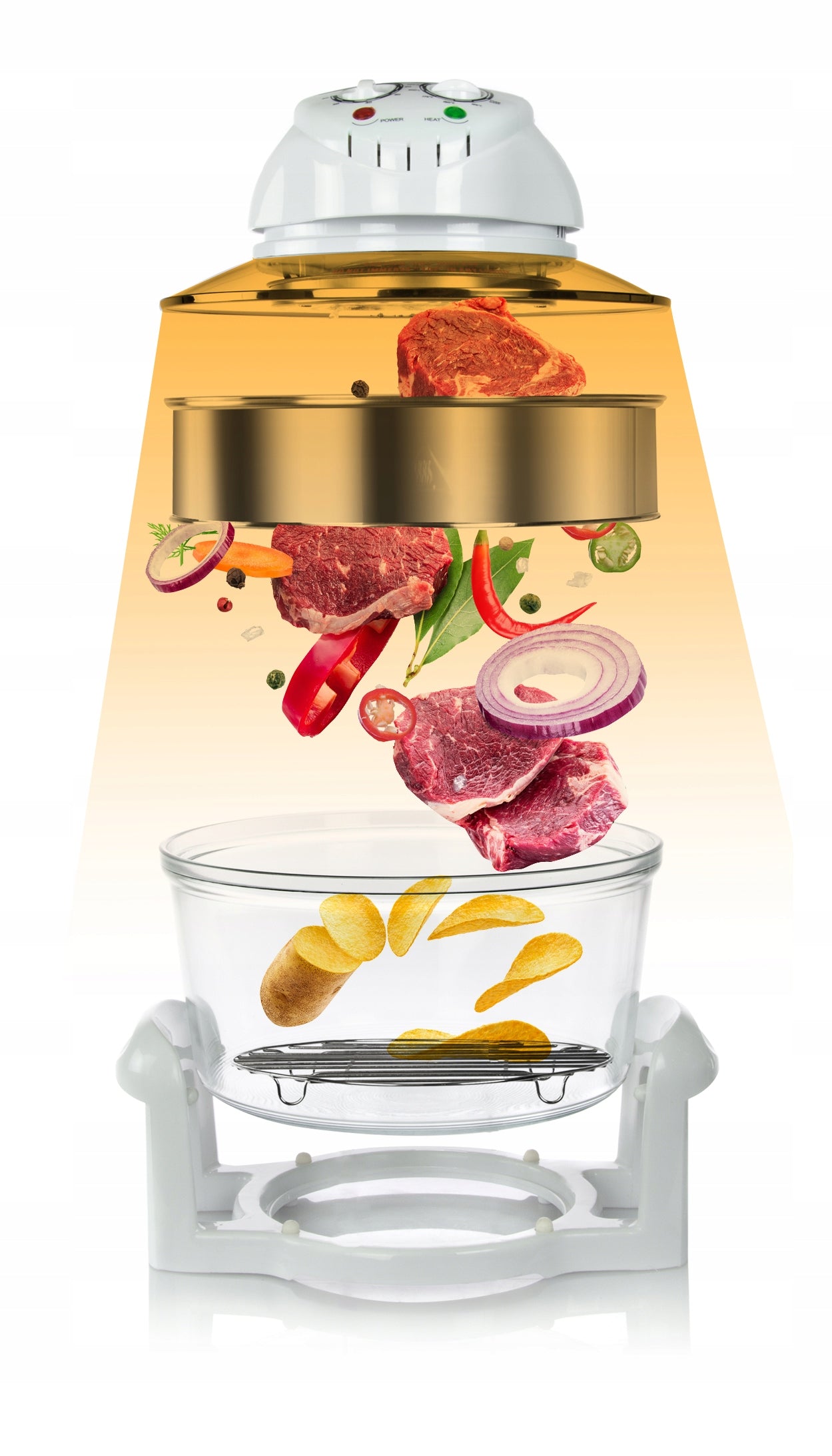HALOGEN OVEN 17L 1400W COMBINATION TURBO OVEN TIMER THERMOCOUPLE Manufacturer code FA 5030-1