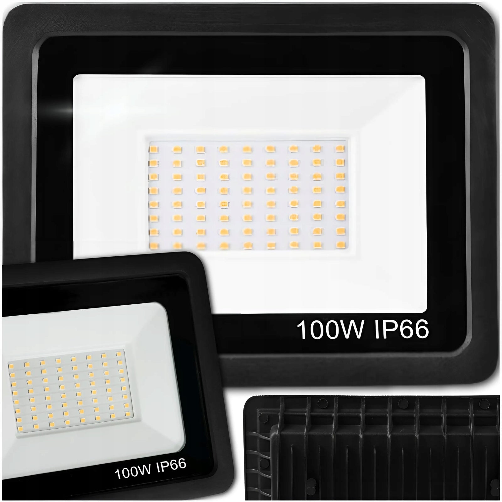 HALOGEN WORKING GARAGE FLOODLIGHT WATERPROOF IP66 100W 9000lm