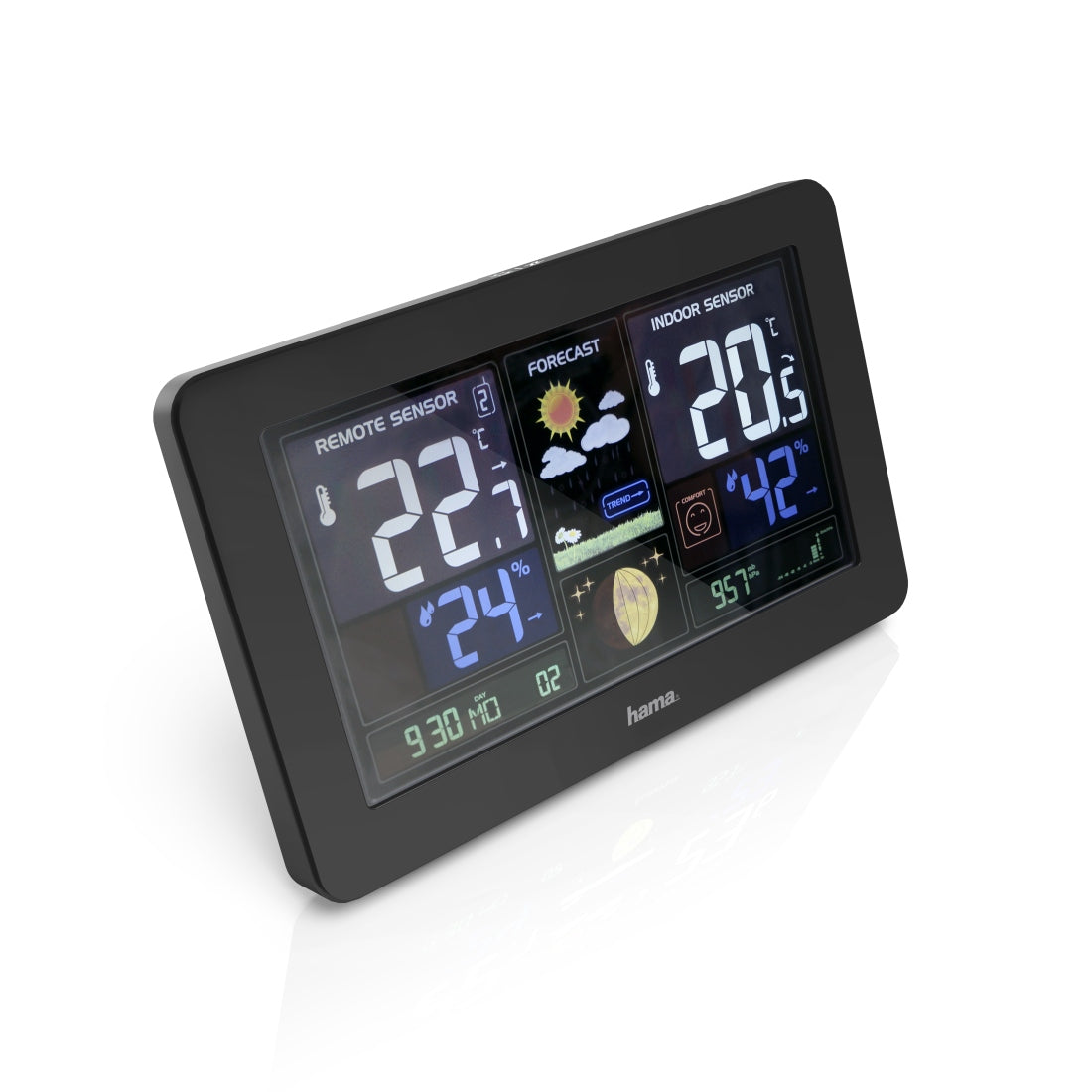 HAMA Electronic Weather Station Premium Colour LED Display, USB Model 00186380