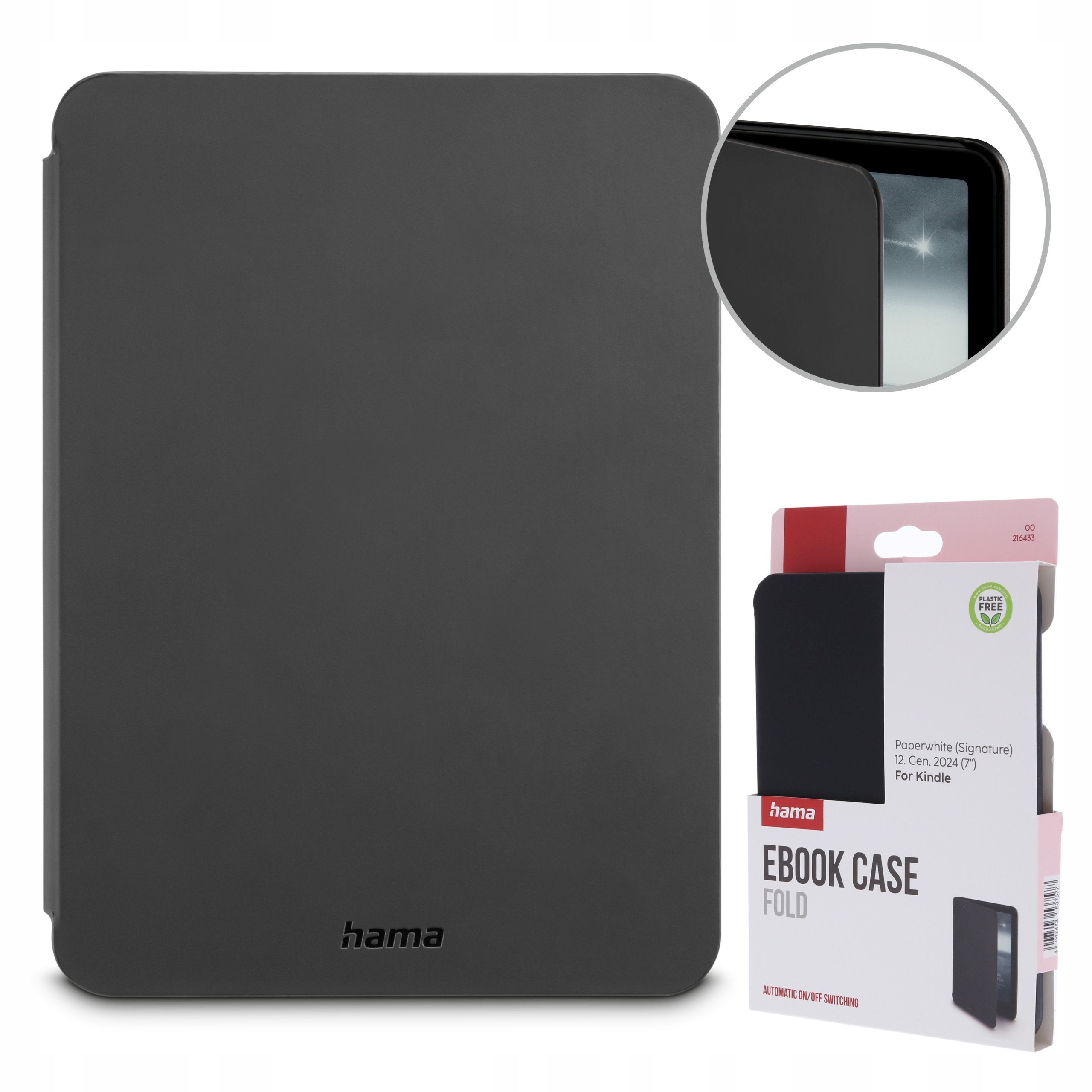 HAMA FOLD CASE FOR KINDLE PAPERWHITE SIGNATURE 12 gen 2024 BLACK