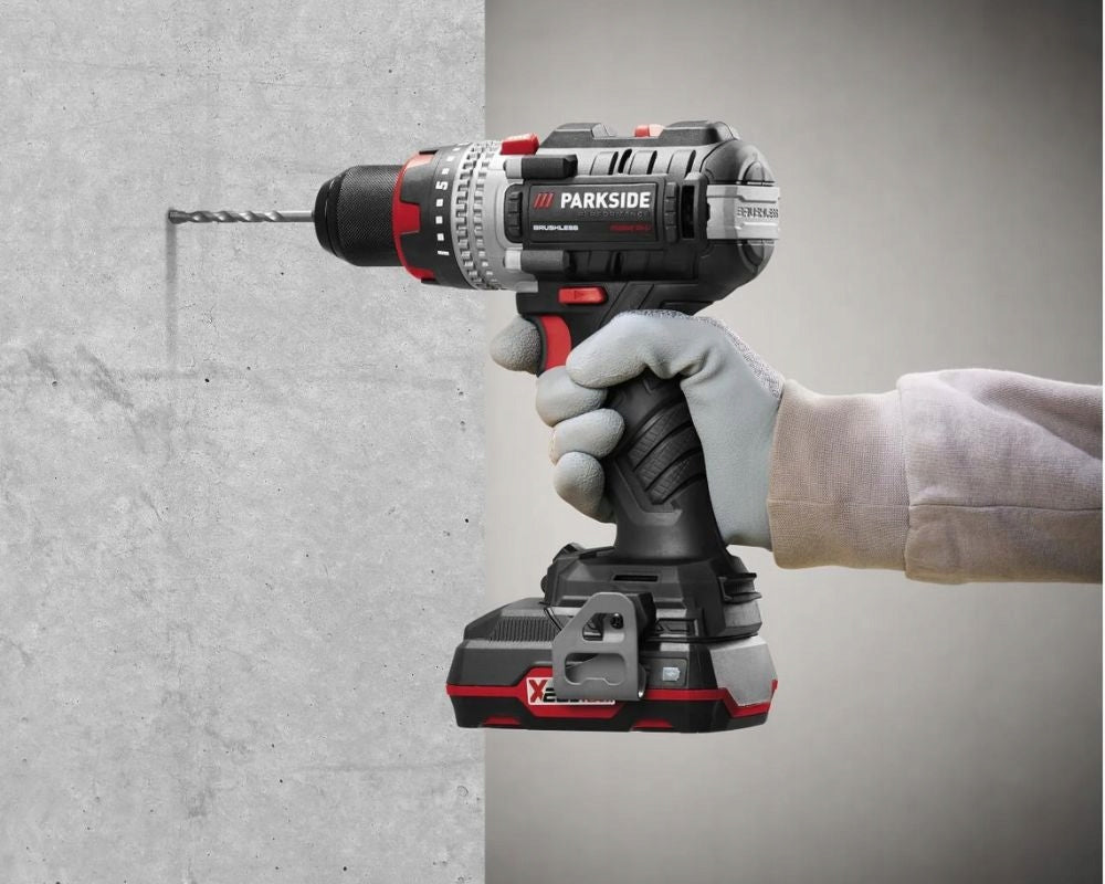 HAMMER DRILL PARKSIDE PSBSAP D4 20V SET OF 2X AKU + SUITCASE Brand Parkside
