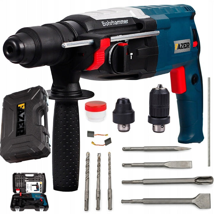 HAMMER DRILL SDS+ DRILL 2600W HAMMER STRONG FORGING 4J SET