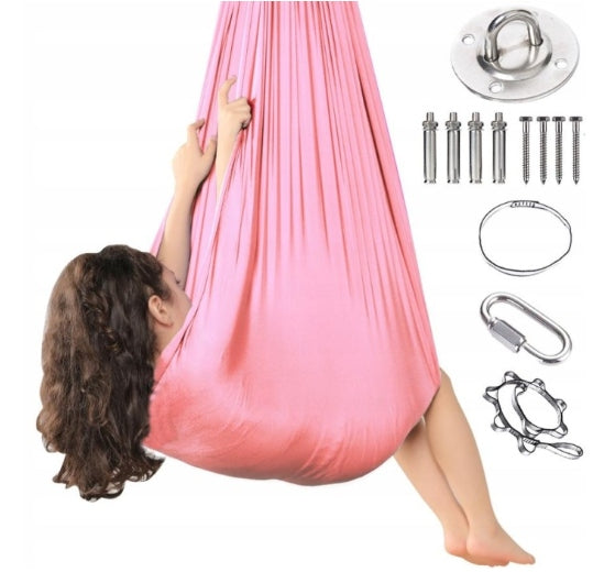HAMMOCK ACROBATIC SCARF FOR CHILDREN 2.8x1.5m SENSORY SWING ROCKER