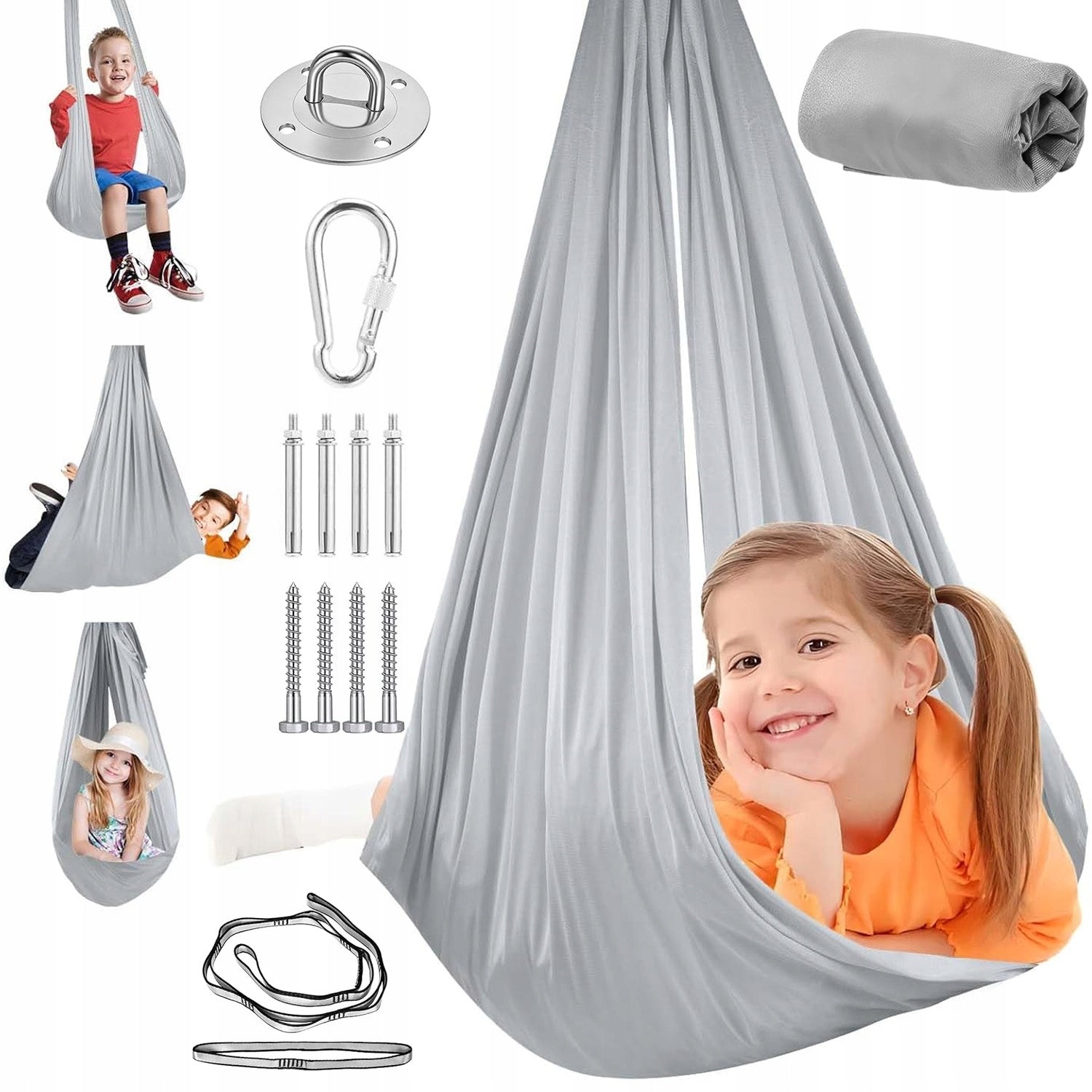 HAMMOCK ACROBATIC SCARF FOR CHILDREN SENSORY SWING ROCKER 280*150CM