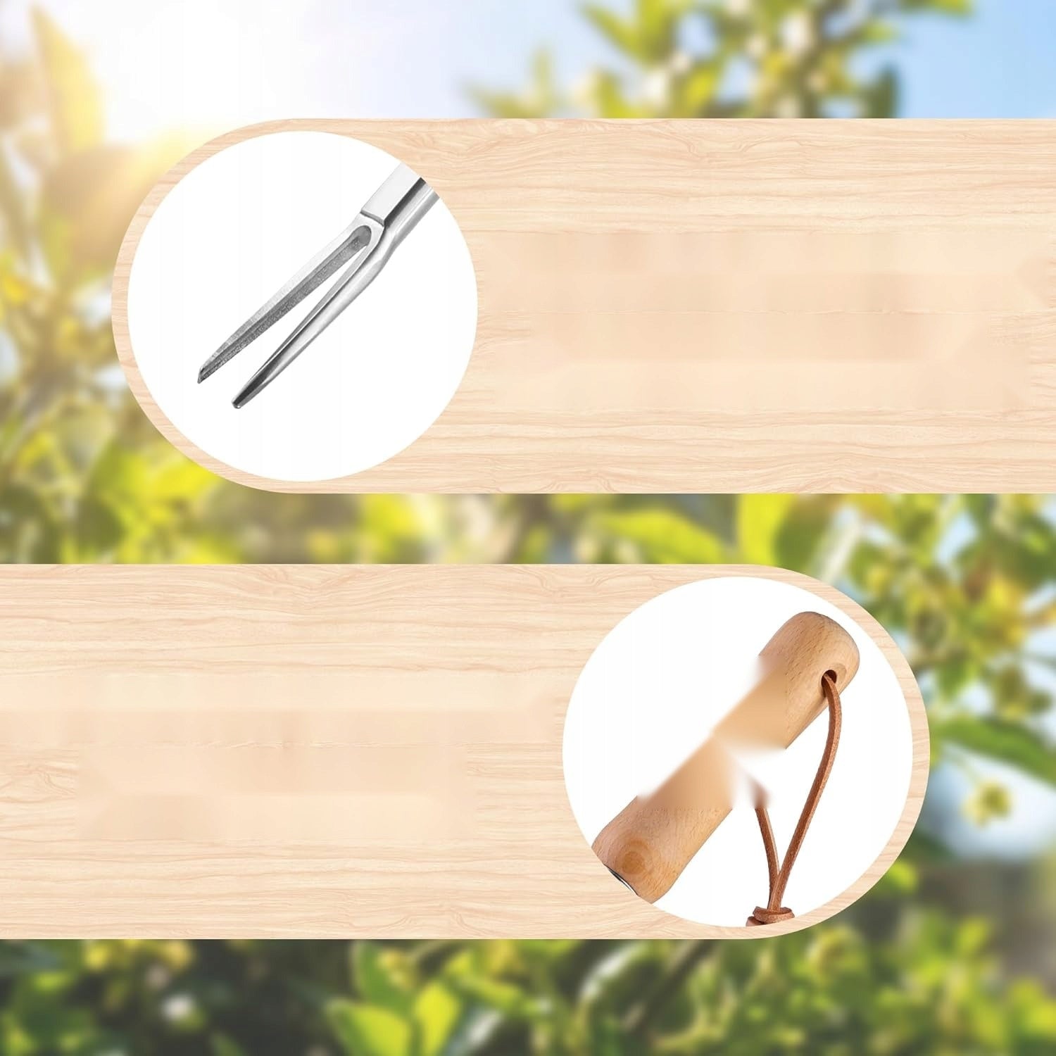 HAND BEATER FOR WEEDS STAINLESS STEEL BEECH WOOD LIGHT DURABLE Head material other