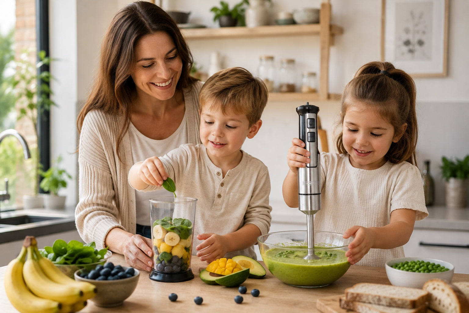 HAND BLENDER 1000W STEEL Mixer Robot SHREDDER TURBO Powerful INOX Manufacturer code 660510