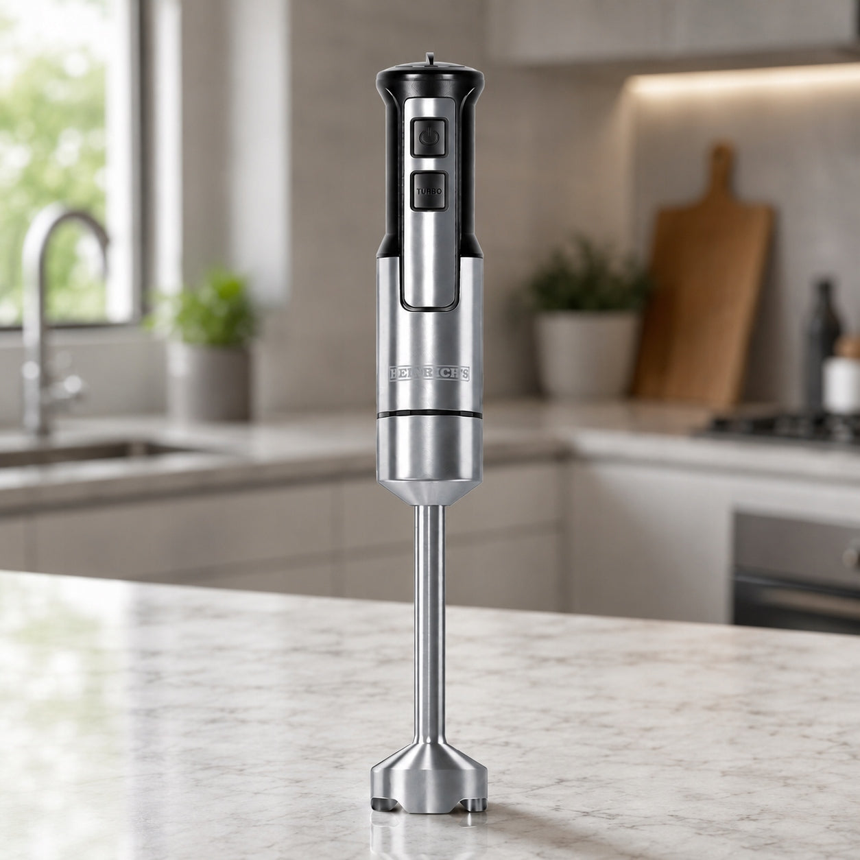 HAND BLENDER 1000W STEEL Mixer Robot SHREDDER TURBO Powerful INOX Model HSM 8611