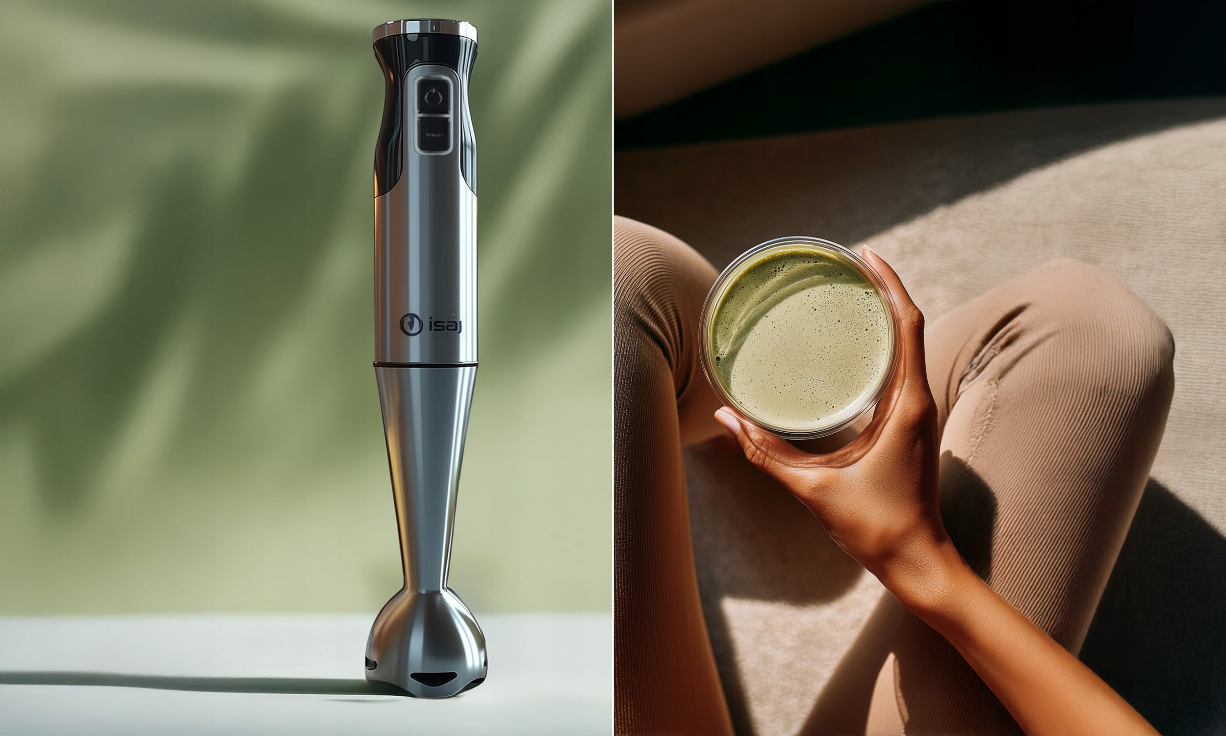 HAND BLENDER ISAJ BL1 MULTIFUNCTION MIXER TURBO 1400W TITANIUM BLADES Brand ISAJ