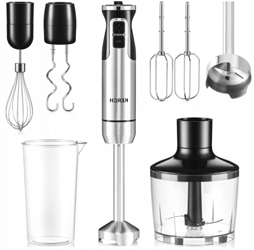 HAND BLENDER MULTIFUNCTION MIXER KERCH QUICK TURBO 1200W + ACCESSORIES