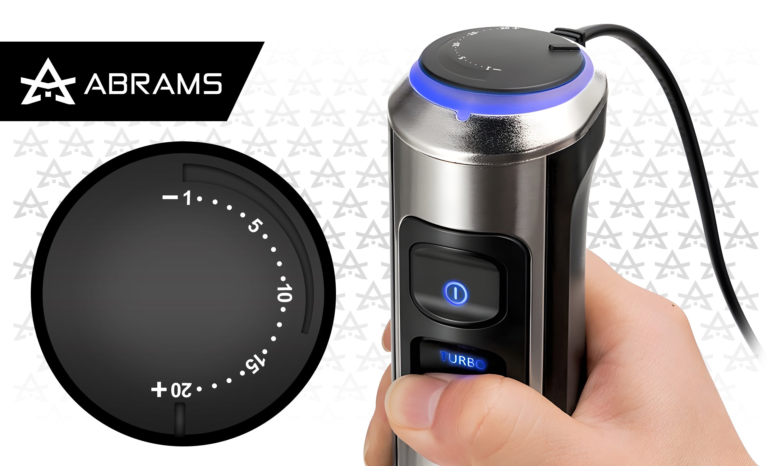 HAND BLENDER MULTIFUNCTION MIXER POWERFUL 1500W TITANIUM BLADES 7IN1 SET Brand Abrams
