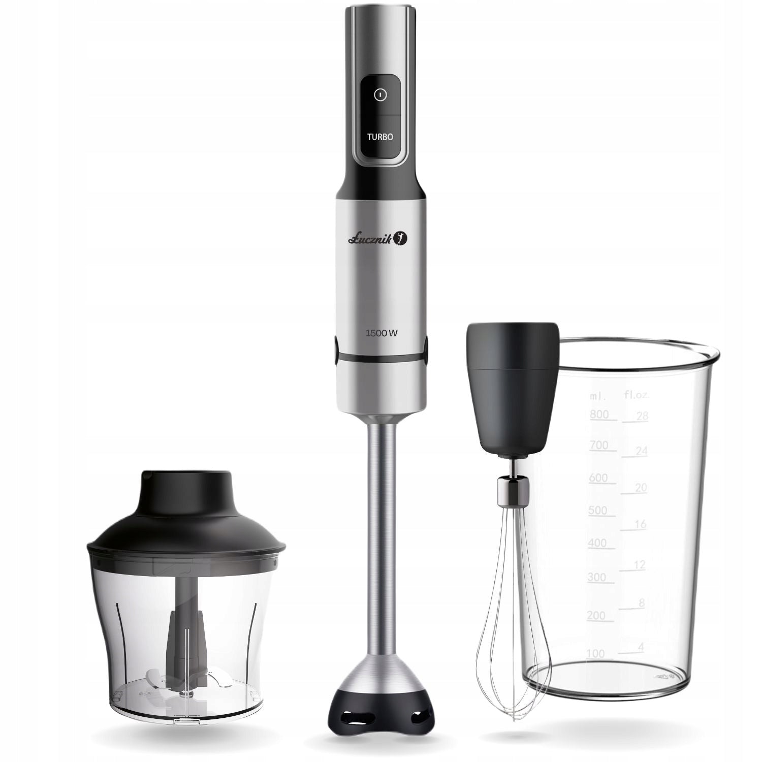 HAND BLENDER MULTIFUNCTIONAL KITCHEN MIXER SHREDDER 1500W ŁUCZNIK Manufacturer code 06.127