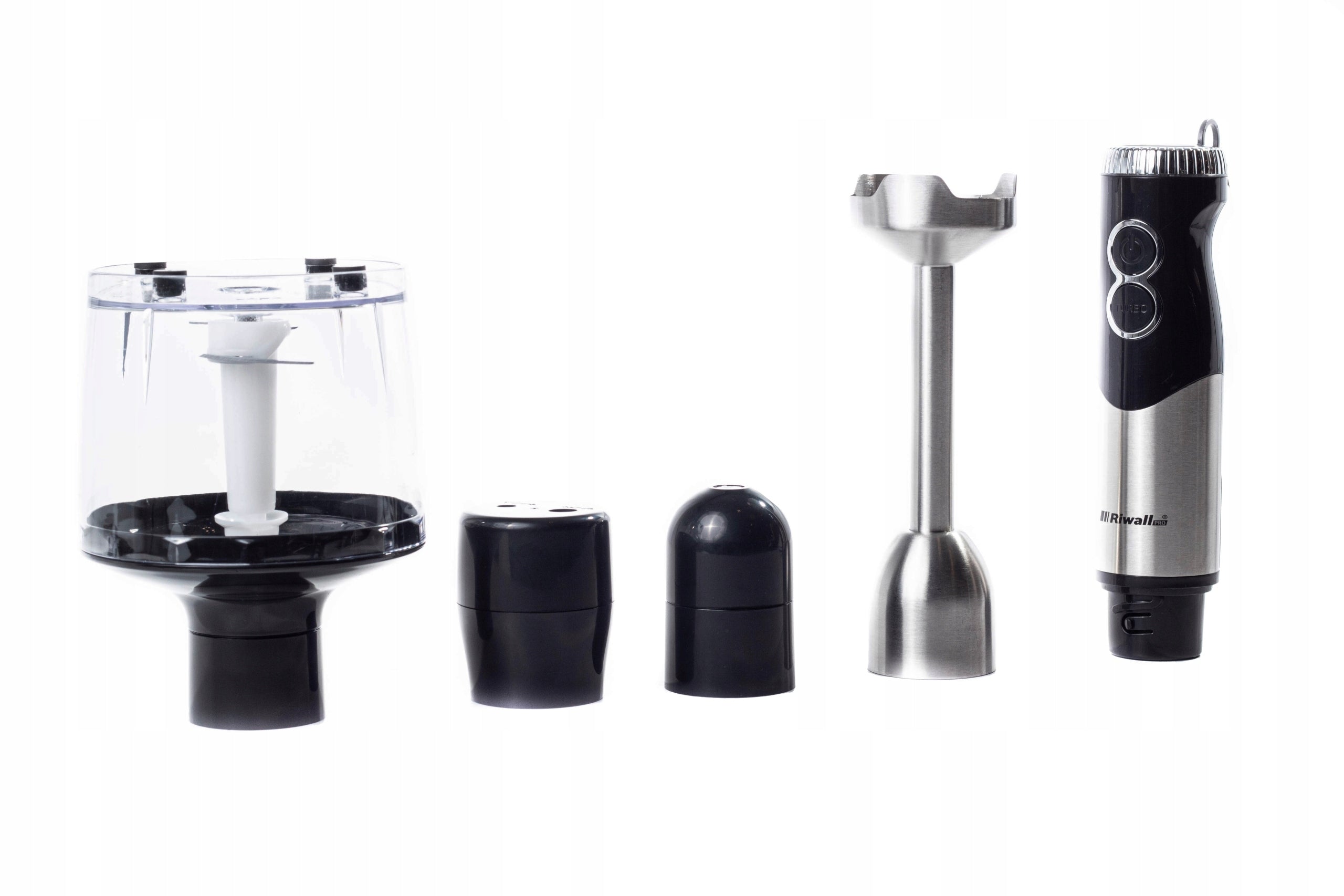 HAND BLENDER MULTIFUNCTIONAL RIWALL RB-01 6in1 TITANIUM BLADES STRONG Manufacturer code MIKSER RĘCZNY ROBOT ROZDRABNIACZ RIWALL RB-01