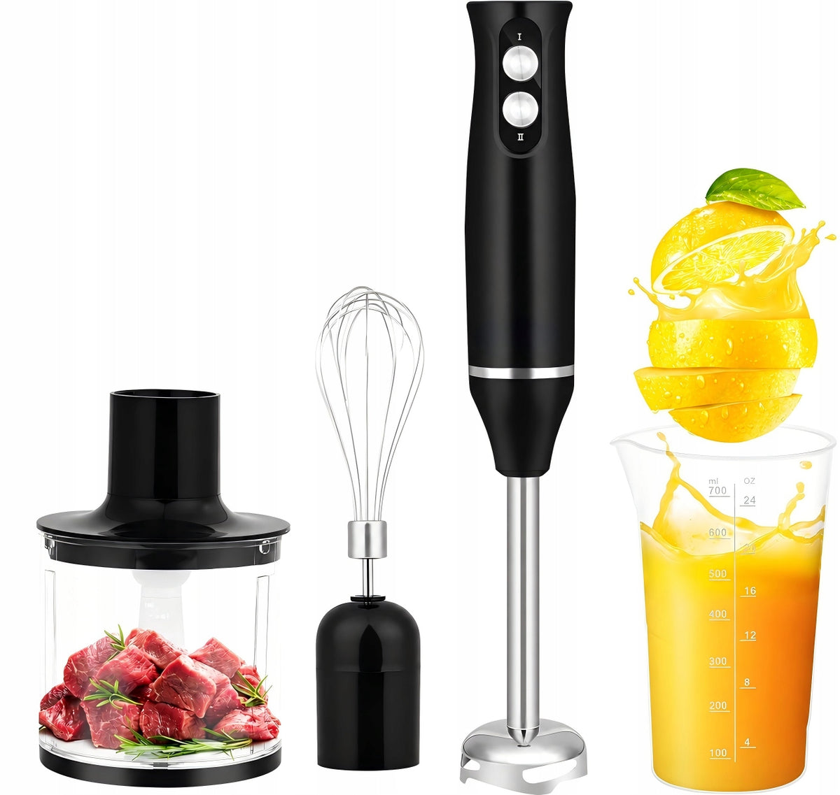 HAND BLENDER SET MIXER TURBO ROBOT MULTIFUNCTION 500W Packaging status original