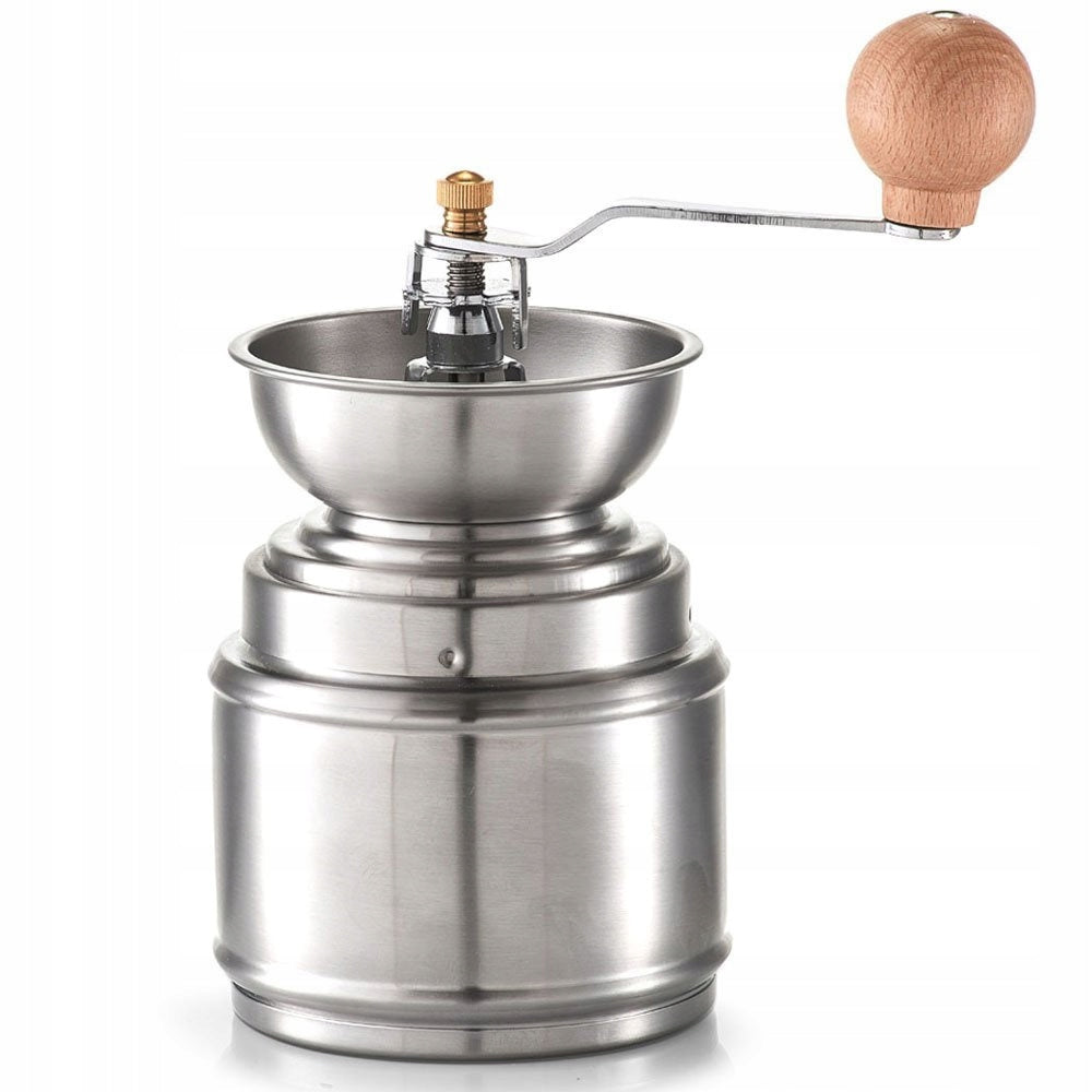 HAND COFFEE GRINDER FOR COFFEE IN BEANS ZELLER STAINLESS STEEL 22X10 CM Packaging status original