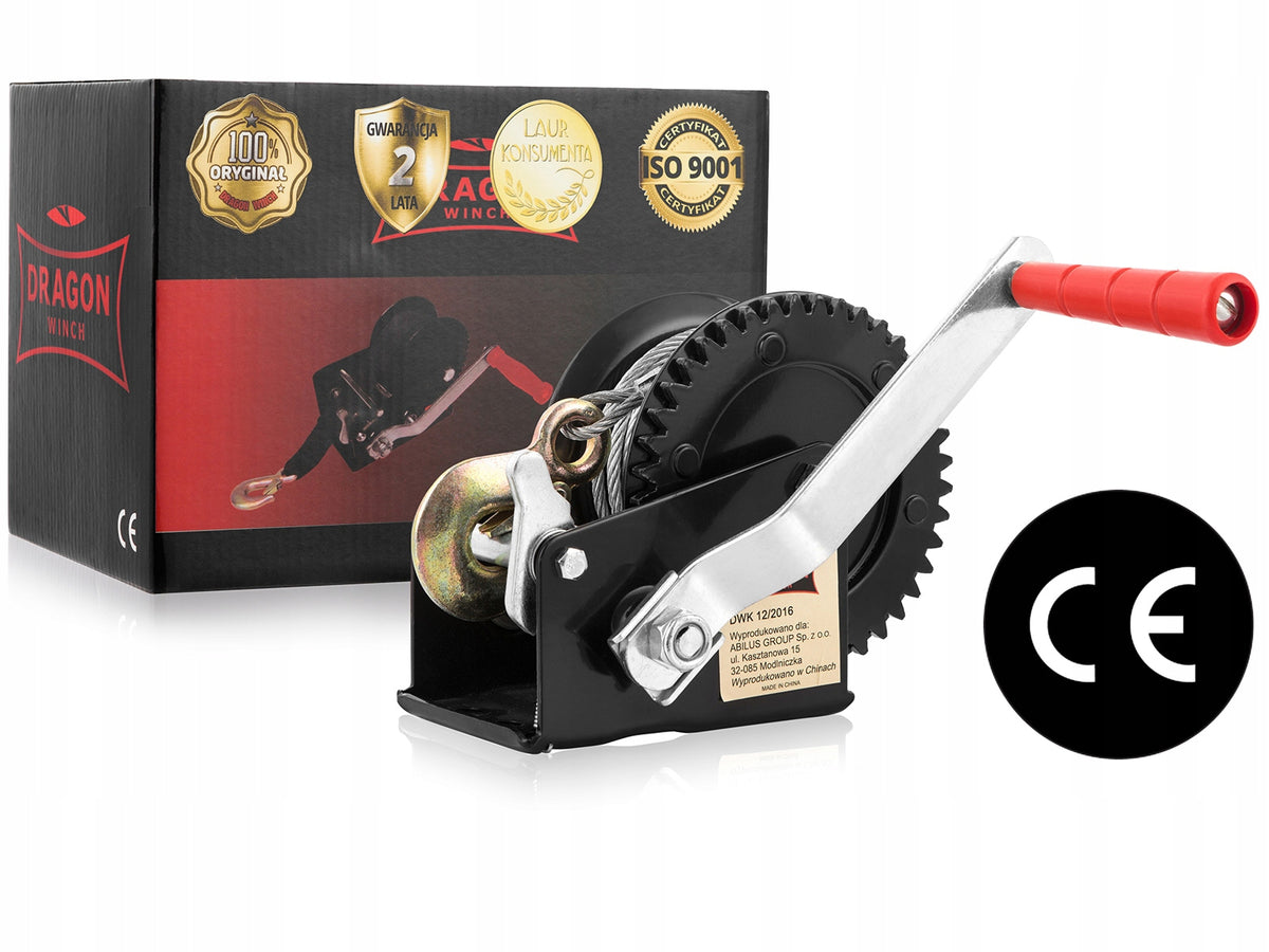 HAND CRANK ROPE WINCH 545kg WINCH Lebiodka portable I Manufacturer code 545