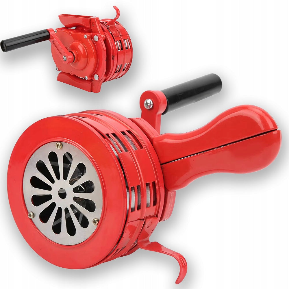 HAND CRANK SIREN RED PORTABLE MANUAL