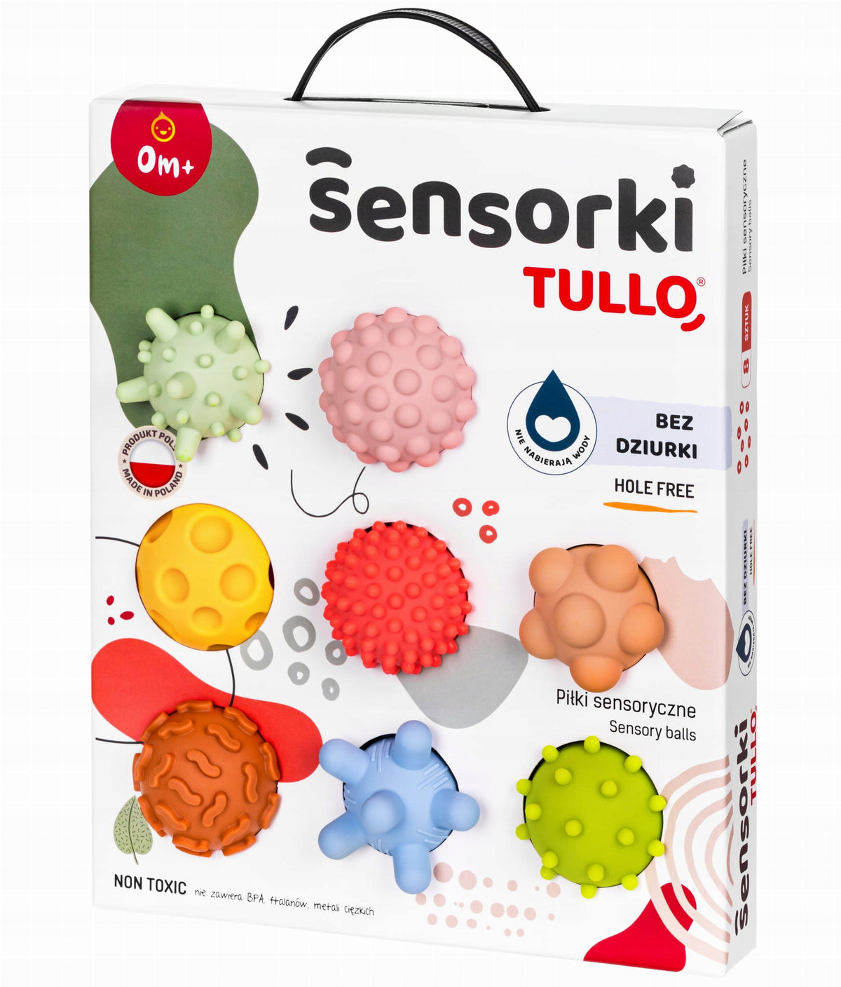 HAND EXERCISE BALLS SENSORY STIMULATION 8 PACK