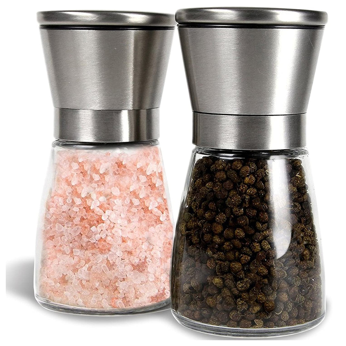 HAND GRINDER FOR PEPPER SALT GRINDERS SPICES SALT SHAKER GRINDER SET OF 2x
