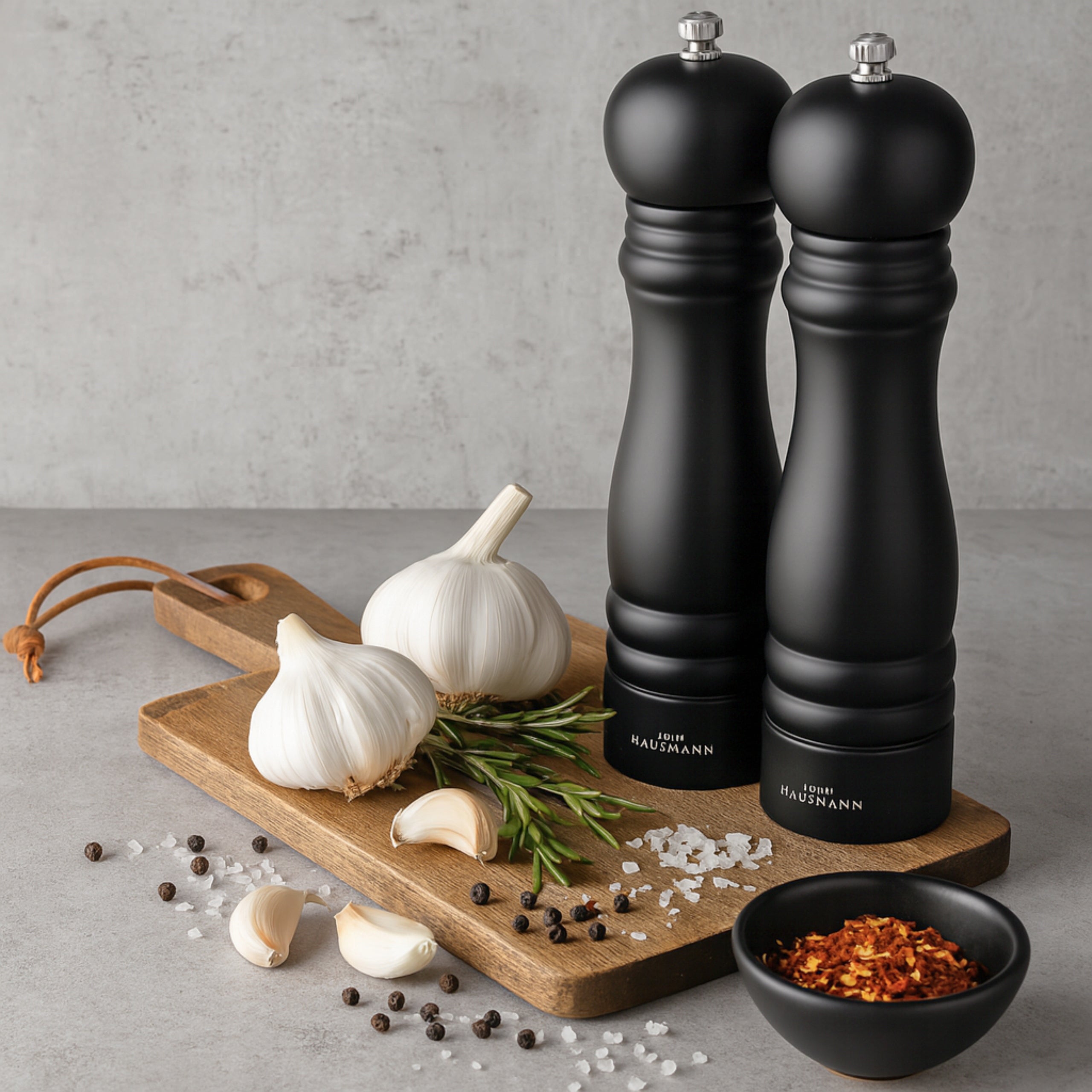HAND GRINDER FOR SALT AND PEPPER SET OF 2 WOODEN GRINDERS KARL HAUSMANN EAN (GTIN) 5905155007902