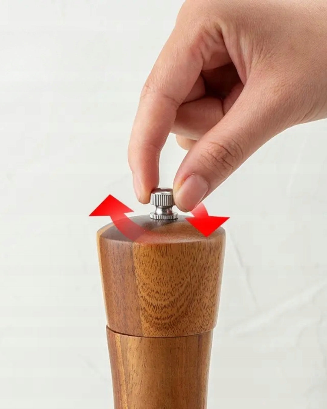 HAND GRINDER SALT SHAKER WOOD SALT PEPPER WOODEN DIKOM Packaging status original