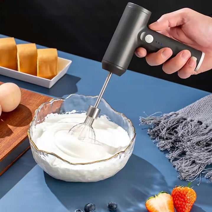 HAND MIXER ELECTRIC CORDLESS USB FROTHER 3 GEARS 2 TIPS Brand Aptel