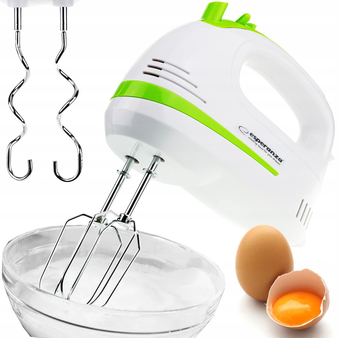 HAND MIXER FOOD PROCESSOR 4 TIPS TURBO BEATER STIRRER 400W