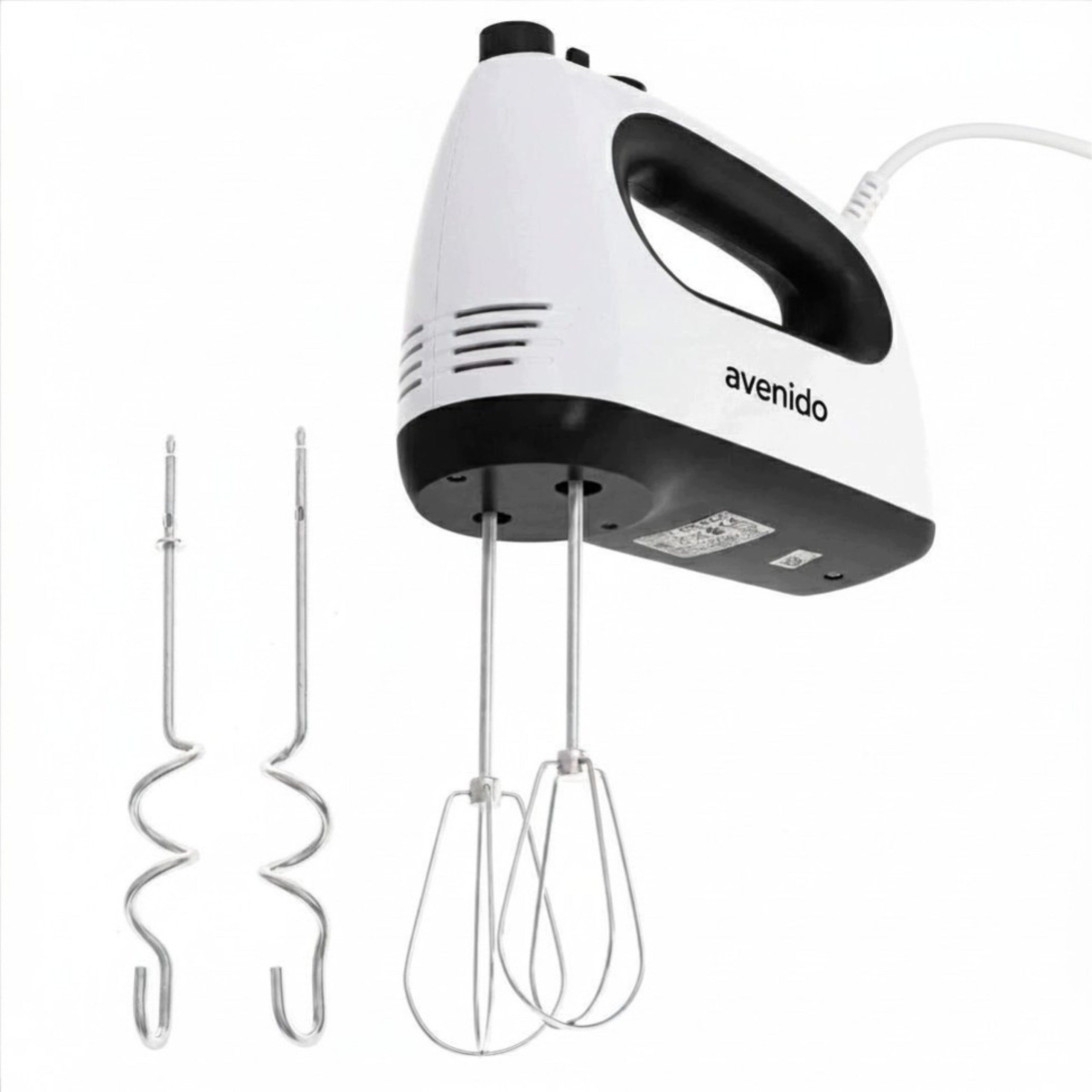 HAND MIXER FOOD PROCESSOR 750W 6 Tips TURBO 5SPEEDS Beaters Hooks Packaging status original