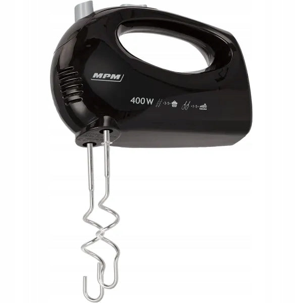 HAND MIXER MPM MMR-24 BLACK WHISK HOOKS 400W Manufacturer code MM334 MM335