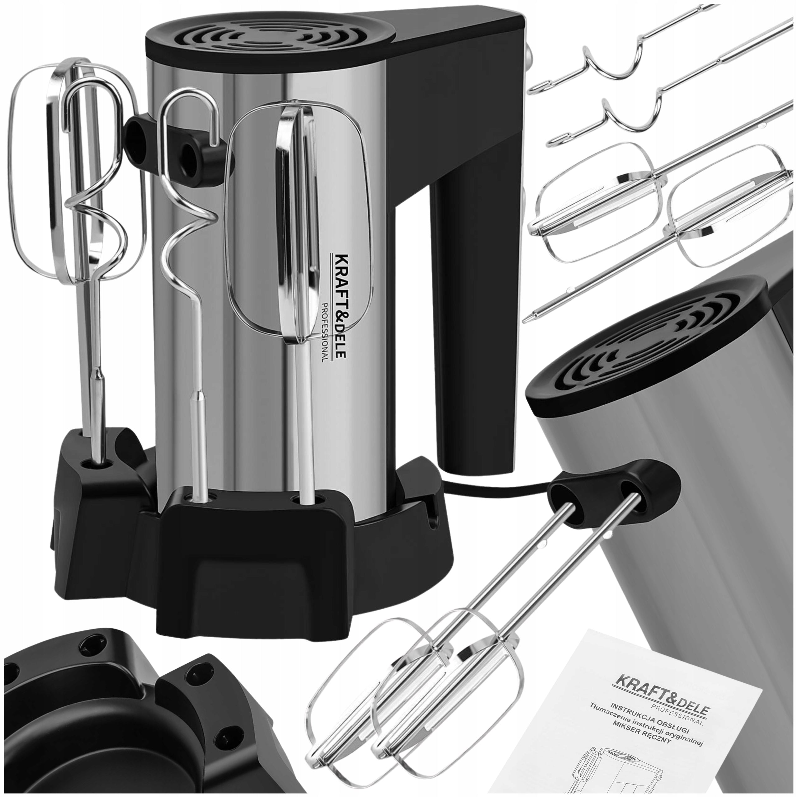 HAND MIXER MULTIFUNCTIONAL FOOD PROCESSOR 1000W TURBO 5 GEARS Stirrer