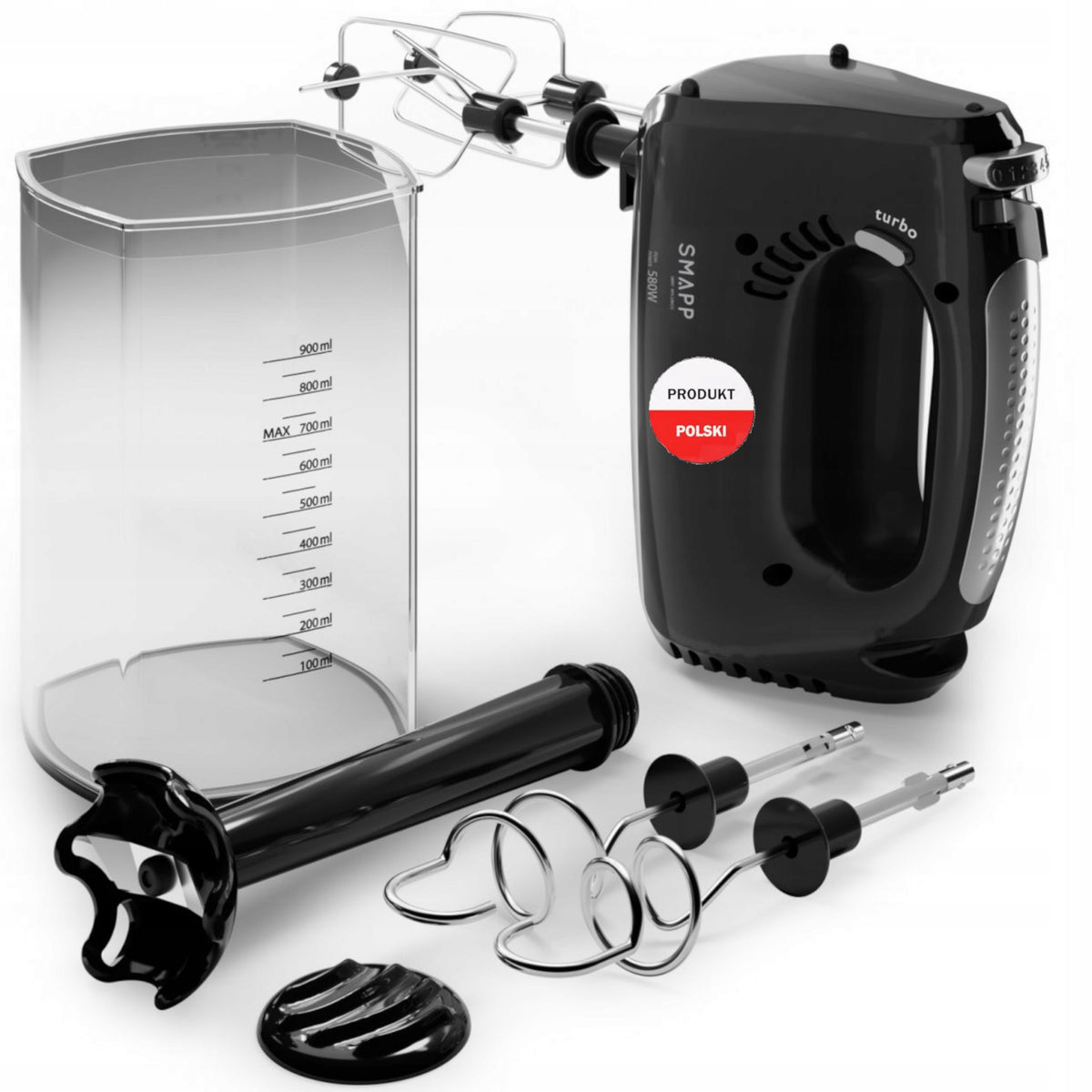 HAND MIXER SMAPP CAP AND CUP 451.5 BLACK