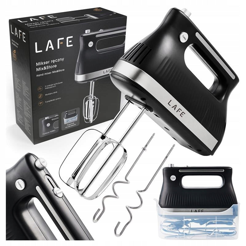 HAND MIXER TURBO FOOD PROCESSOR 5 GEARS STIRRER SPEED 500W POWERFUL