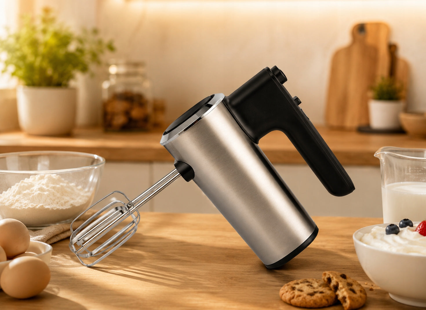 HAND MIXER TURBO FOOD PROCESSOR 5 SPEED GEARS 2 AGITATORS POWERFUL Manufacturer code 710071